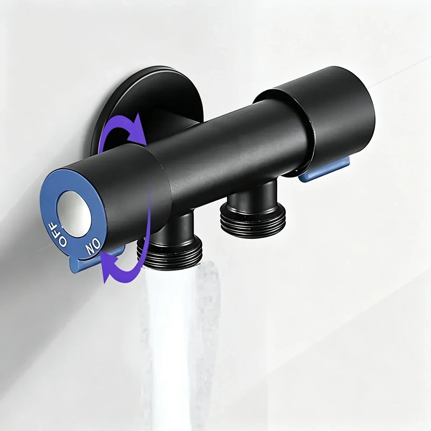 Double Handle Stainless Steel Cold Water Faucet Bathroom Washing Machine Faucet