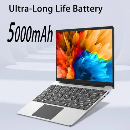 14" Laptop Computer Intel Celeron J4105 Notebook Computers Windows 11 12GB DDR4 256GB SSD 1920*1080P Mini Gaming Laptop