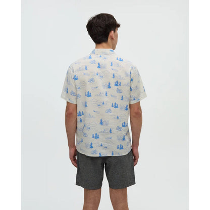 TENTREE - REDWOOD SHIRT | White Oak Heather/Lake Sasquatch