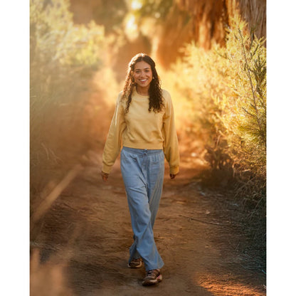 TENTREE -  BLUFFS CROPPED CREW | Dusk Yellow