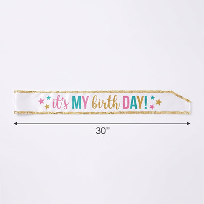 "Happy Cake Day" Birthday Sequin Sash