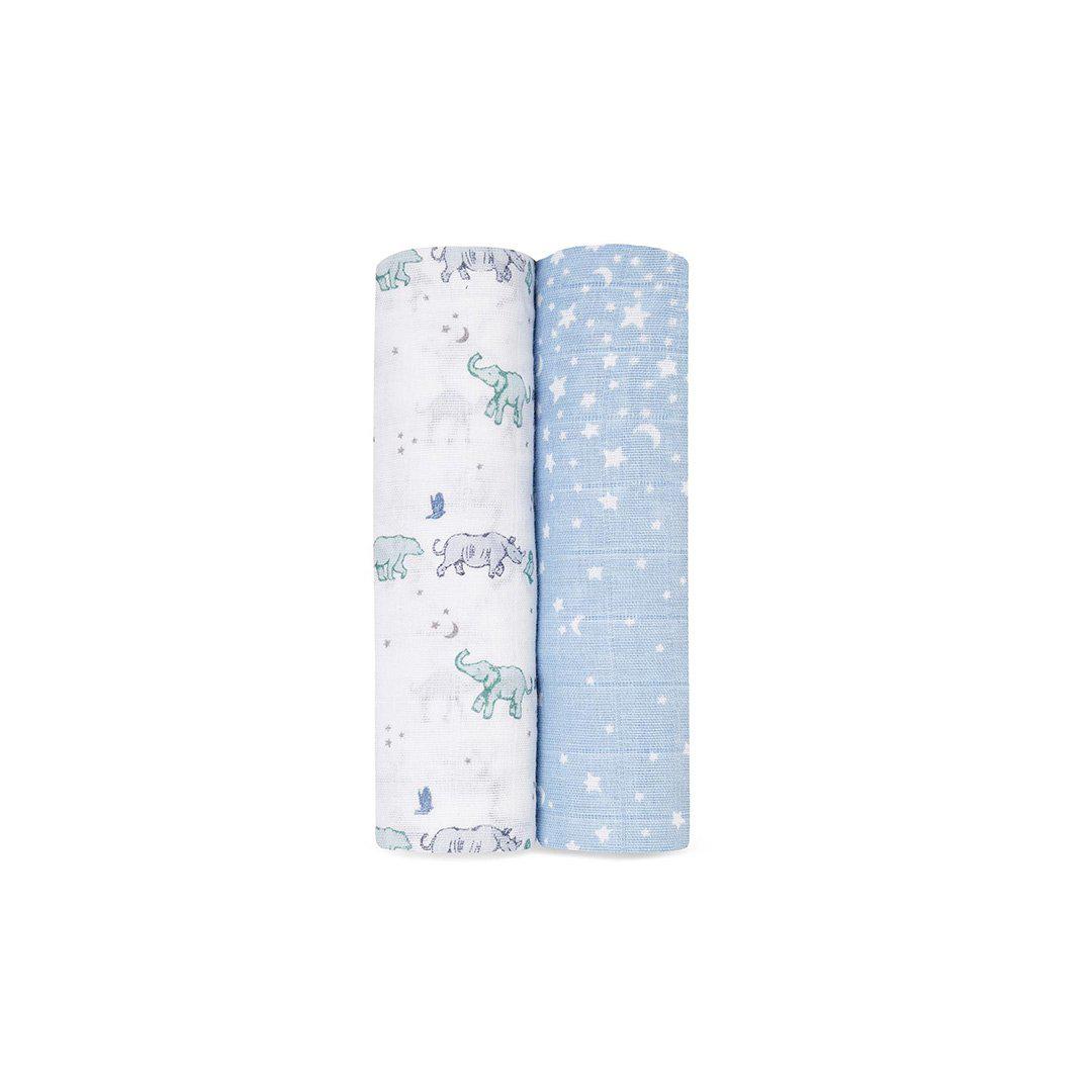 aden + anais Boutique Cotton Muslin Swaddles - 2 Pack - Rising Star