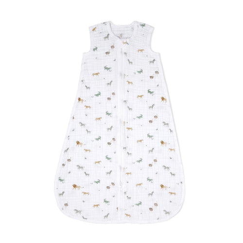 aden + anais Organic Cotton Muslin Light Sleeping Bag 1.0 Tog - Safari Dreams