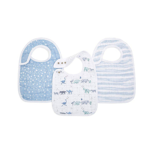 aden + anais Boutique Cotton Snap Bibs - 3 Pack - Rising Star