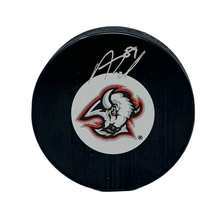 Alex Tuch Signed Buffalo Sabres Goathead Autograph Puck Signed Hockey Pucks TSE Buffalo