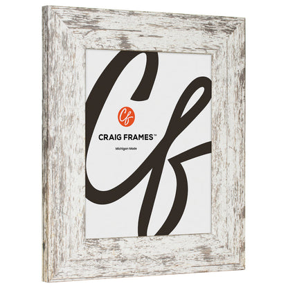 American Barn 2", Alabaster White Picture Frame - 4 Piece Set