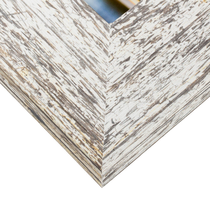 American Barn 2", Alabaster White Picture Frame - 4 Piece Set