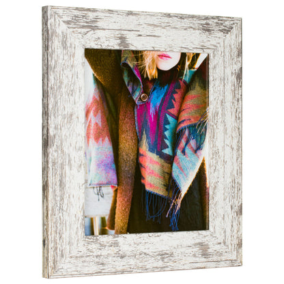 American Barn 2", Alabaster White Picture Frame - 4 Piece Set