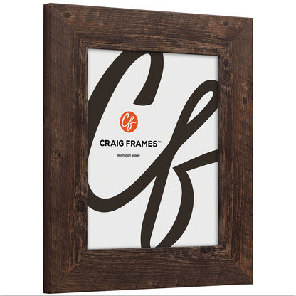 American Barn 2", Brown Oak Picture Frame - 2 Piece Set