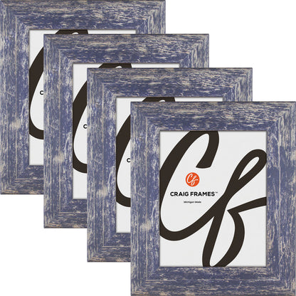 American Barn 2", Independence Blue Picture Frame - 4 Piece Set