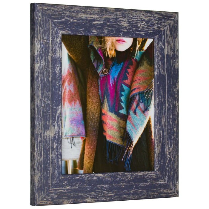 American Barn 2", Independence Blue Picture Frame - 4 Piece Set