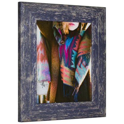 American Barn 2", Independence Blue Picture Frame - 4 Piece Set