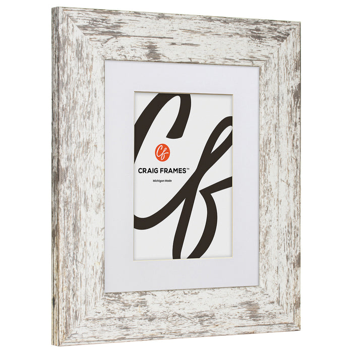 American Barn 2", Matted Alabaster White Picture Frame - 4 Piece Set