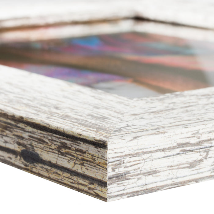 American Barn 2", Matted Alabaster White Picture Frame - 4 Piece Set
