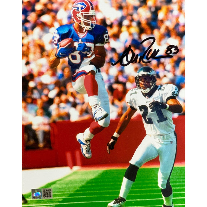 Andre Reed Signed Jumping Catch vs Eagles Photo Signed Photos TSE Buffalo 8x10