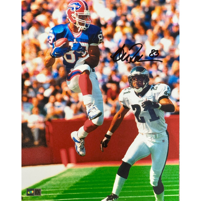 Andre Reed Signed Jumping Catch vs Eagles Photo Signed Photos TSE Buffalo 11x14