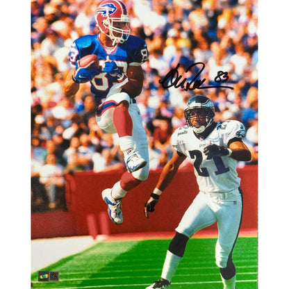 Andre Reed Signed Jumping Catch vs Eagles Photo Signed Photos TSE Buffalo 11x14