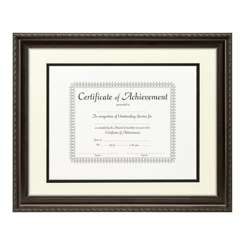 Annesbury Dark Walnut Document Frame – Papyrus/Black Mat
