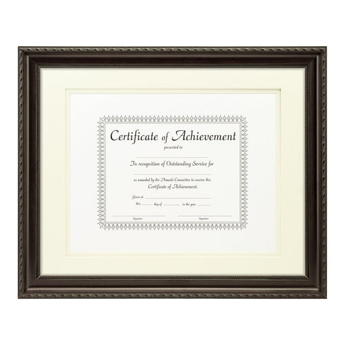 Annesbury Dark Walnut Document Frame – Papyrus/Papyrus Mat