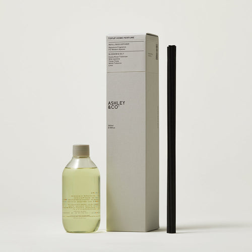 ashley + co | home perfume scent diffuser topup | blossom + gilt