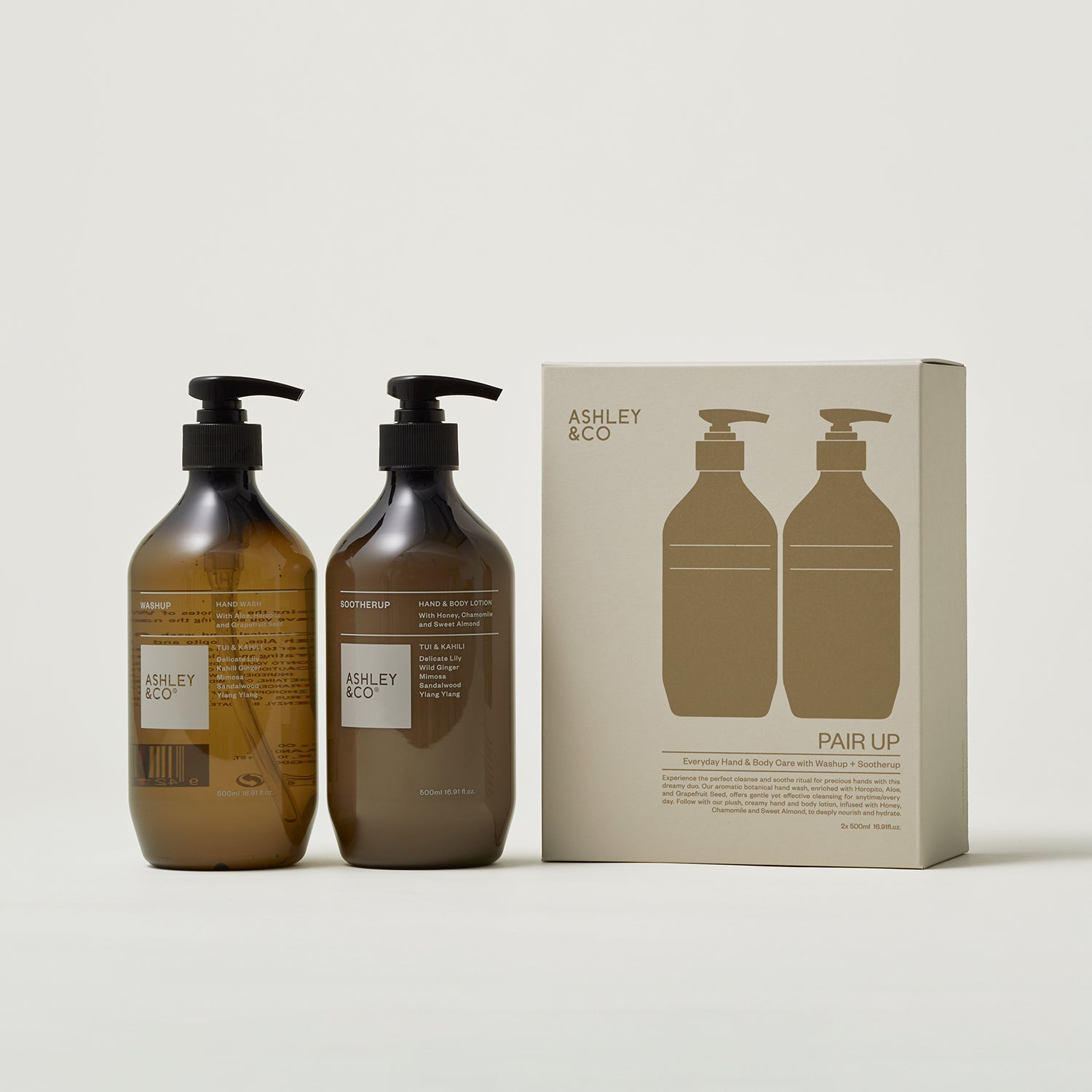 ashley + co | pair up hand + body care set | tui + kahili