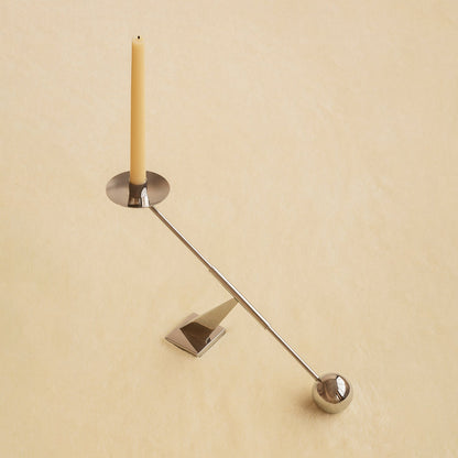 audo copenhagen (menu) | interconnect candle holder small | stainless steel