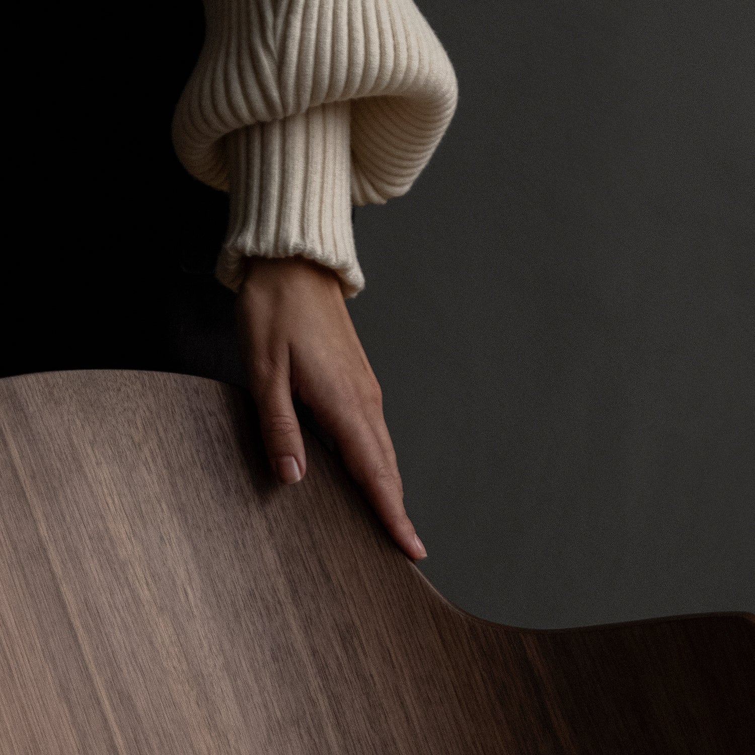 audo copenhagen (menu) | the penguin rocking chair | walnut + dakar cognac leather