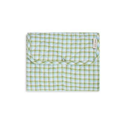 Avery Row Cotton Travel Baby Changing Mat - Greenhouse Gingham