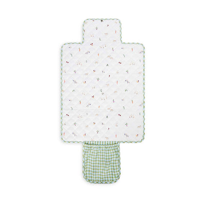 Avery Row Cotton Travel Baby Changing Mat - Greenhouse Gingham