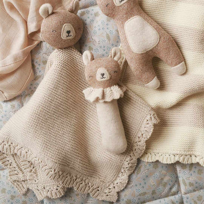 Avery Row Cuddle Cloth - Brown Bear