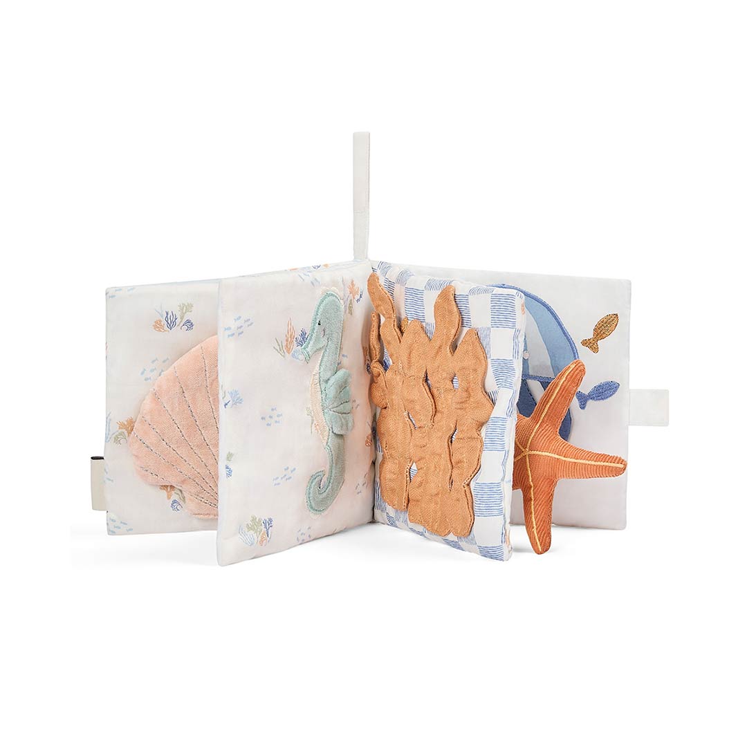 Avery Row Fabric Baby Book - Coastline