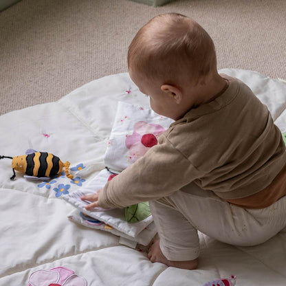 Avery Row Fabric Baby Book - Wildflower Garden
