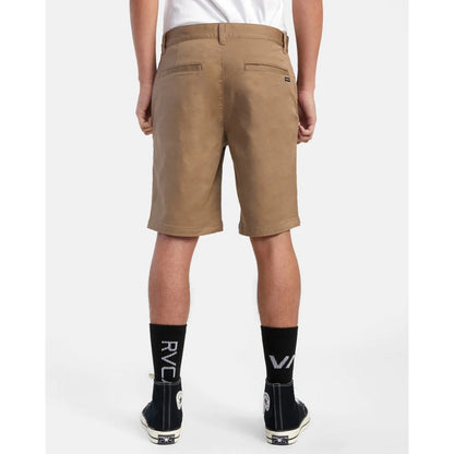 RVCA - WEEKEND STRETCH CHINO SHORT | DARK KHAKI