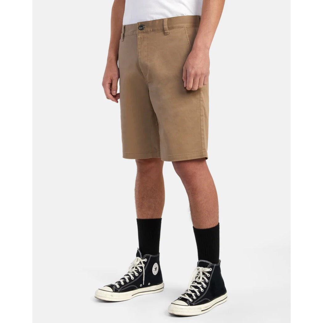RVCA - WEEKEND STRETCH CHINO SHORT | DARK KHAKI