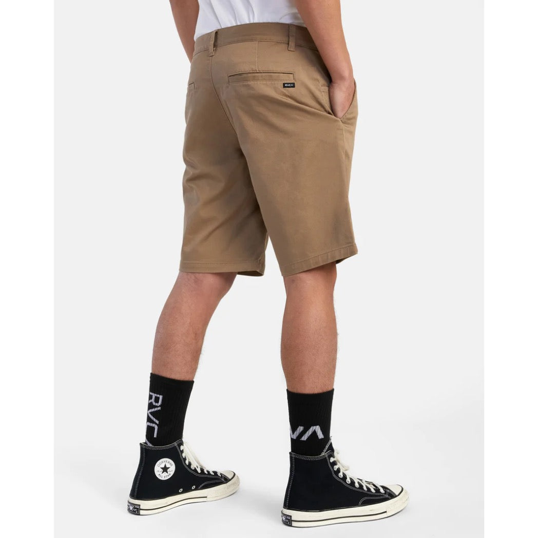 RVCA - WEEKEND STRETCH CHINO SHORT | DARK KHAKI