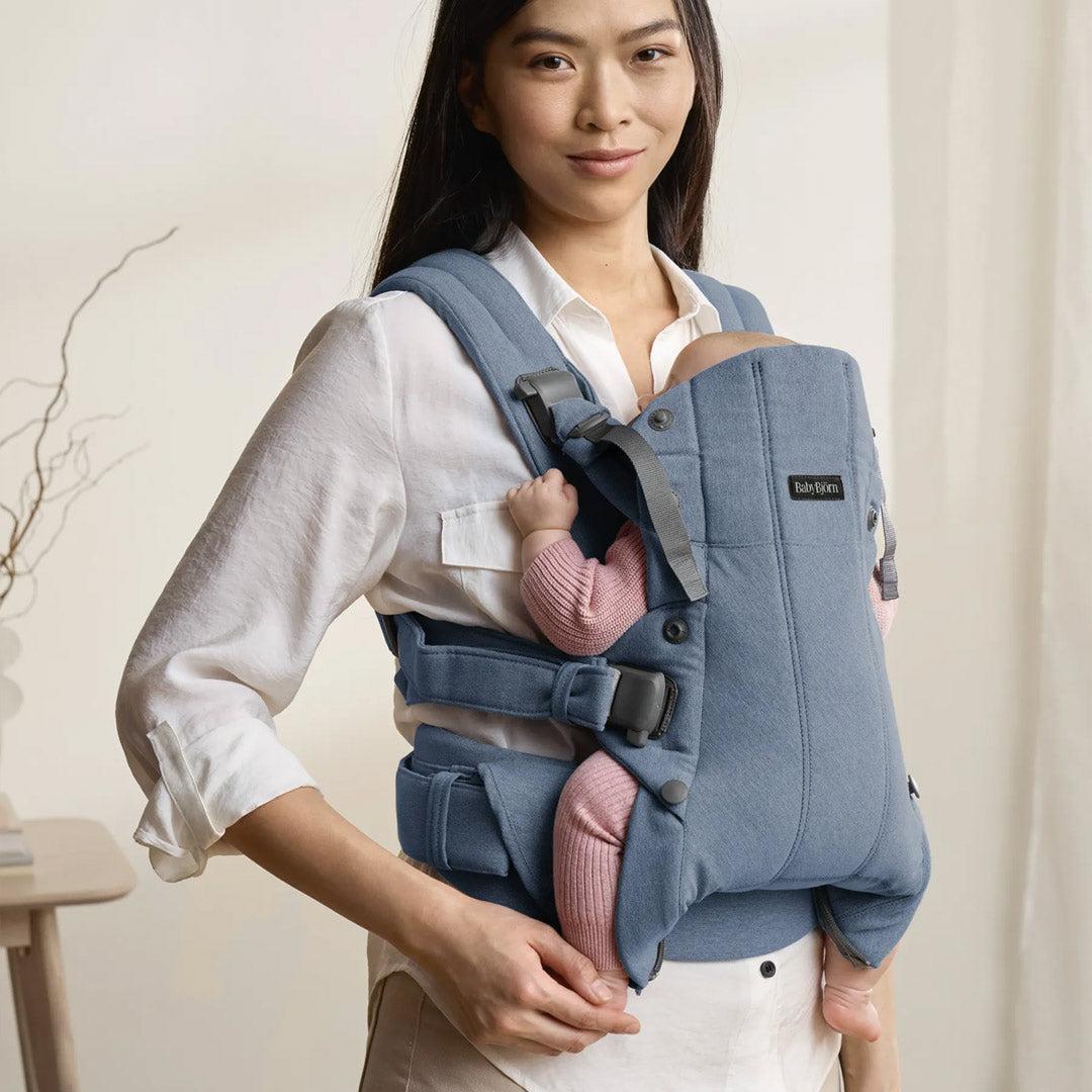 BabyBjorn Harmony Woven Melange - Blue