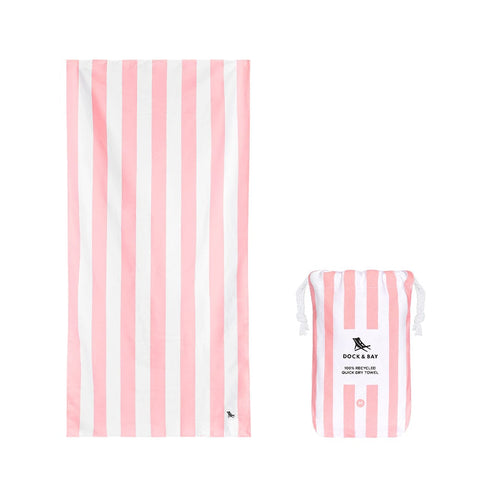 Dock & Bay Kid's Beach Towel - Malibu Pink