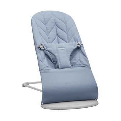 BabyBjörn Bliss Woven Petal Quilt Baby Bouncer - Blue