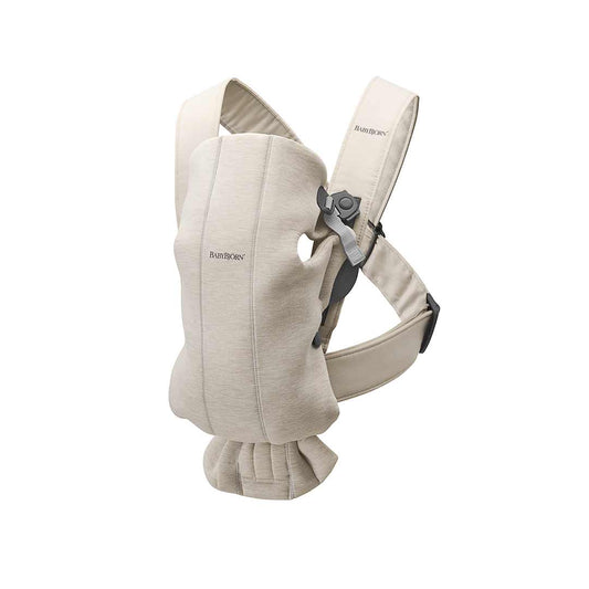 BabyBjörn Baby Carrier Mini - 3D Jersey - Light Beige