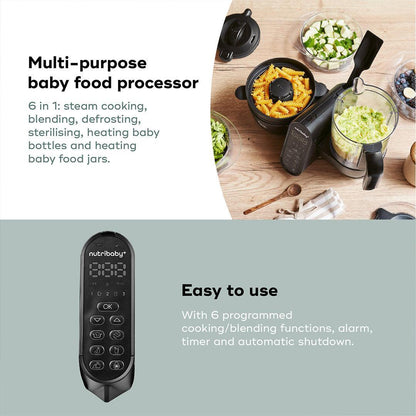 Babymoov Nutribaby (+) XL Black Edition 6 in 1 - Black