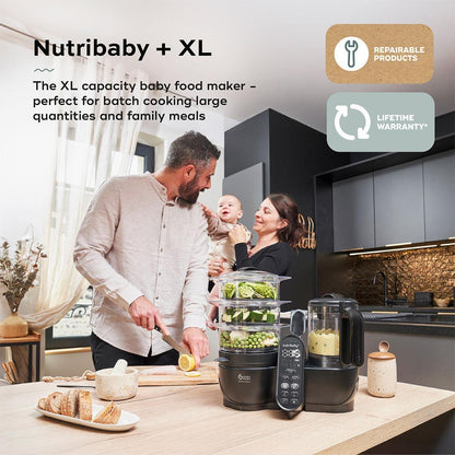 Babymoov Nutribaby (+) XL Black Edition 6 in 1 - Black