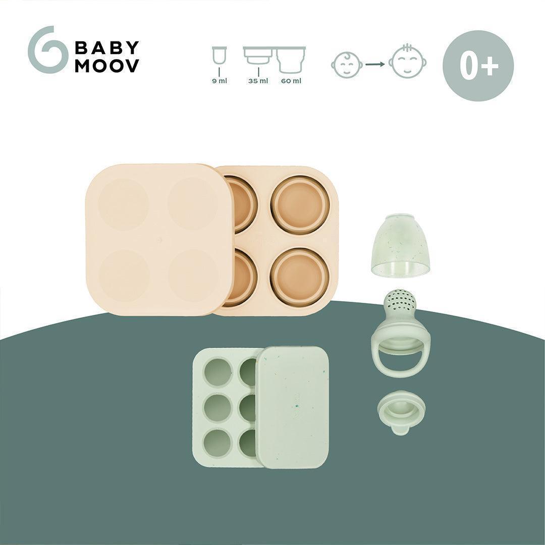 Babymoov Silicone Containers & Feeder Set - Green
