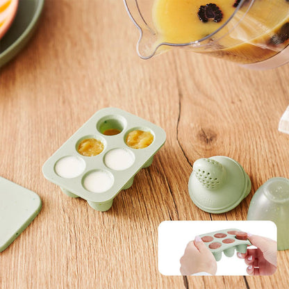 Babymoov Silicone Containers & Feeder Set - Green