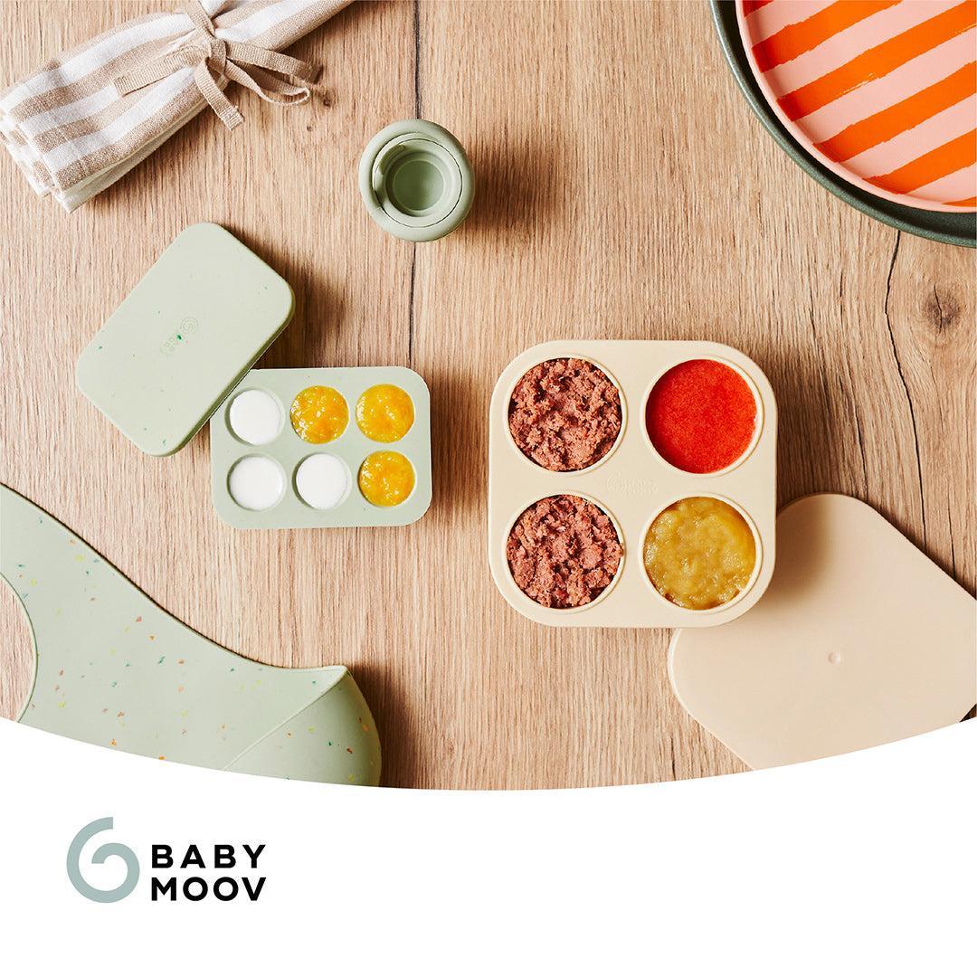 Babymoov Silicone Containers & Feeder Set - Green
