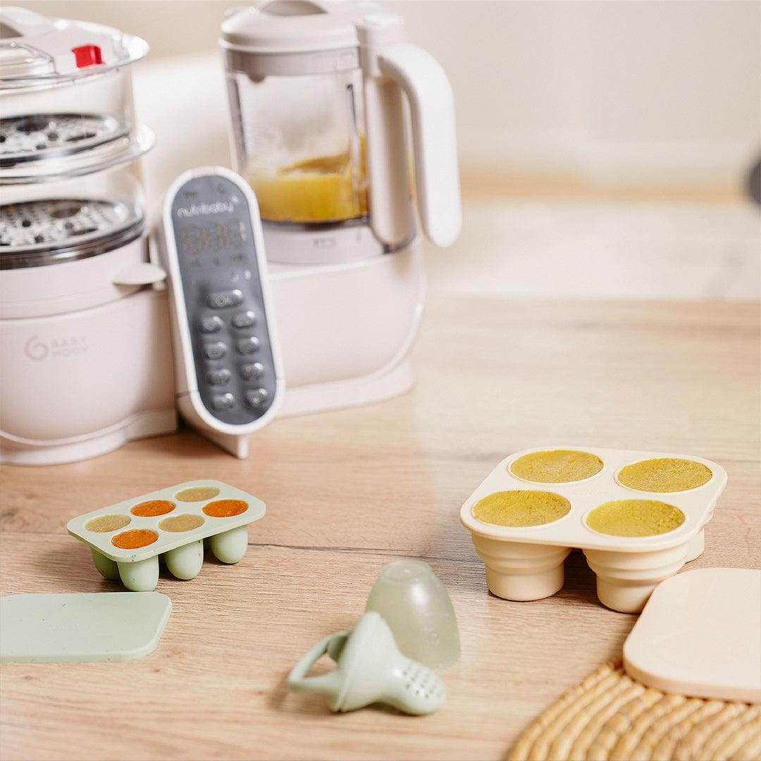 Babymoov Silicone Containers & Feeder Set - Green