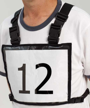 Back number holder