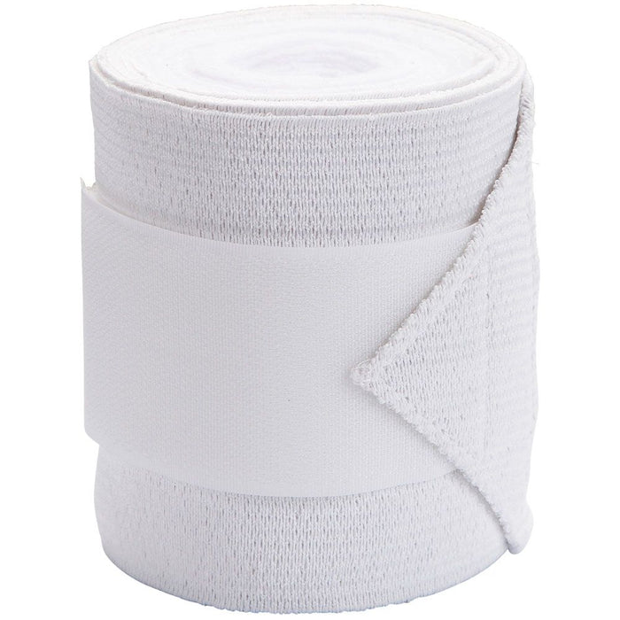 Bandage Elastic Fleece 10cmx3m 4pk Whtez
