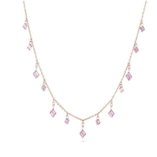 Sapphire Cascade Dangle Necklace