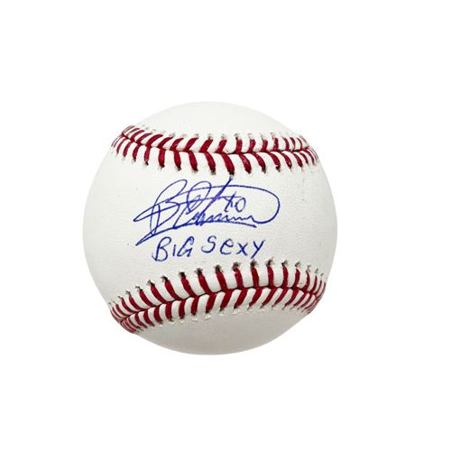 Bartolo Colon Signed MLB Baseball with Big Sexy Signed Baseball TSE Buffalo