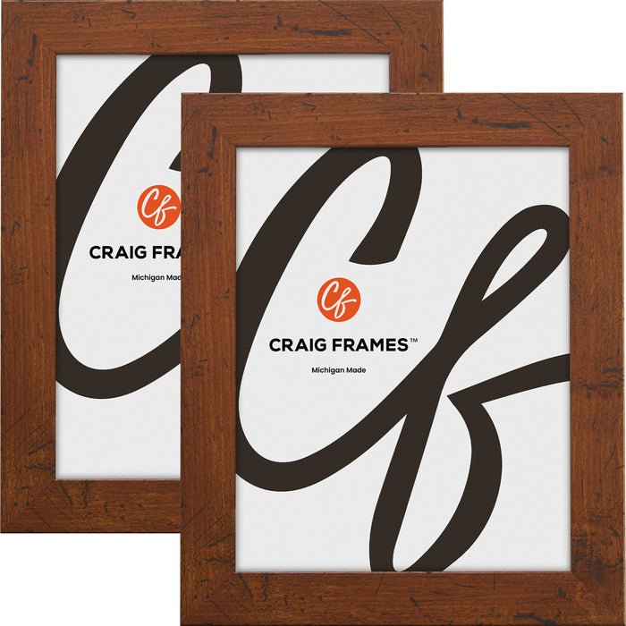 Bauhaus 125 1.25", Dark Walnut Picture Frame - 2 Piece Set